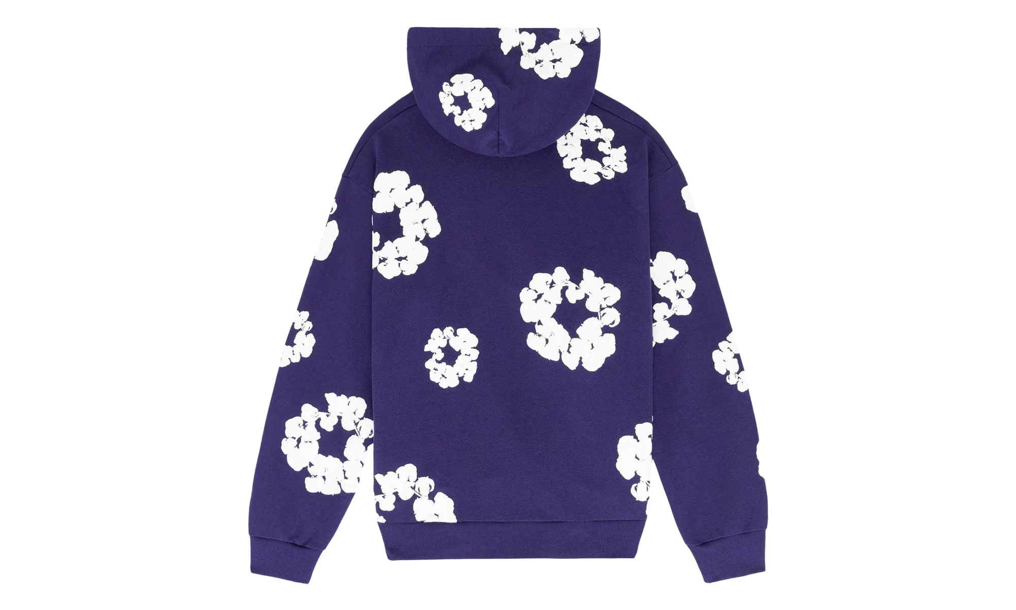 Cotton Wreath Hooded Sweatshirt "Purple" DT376