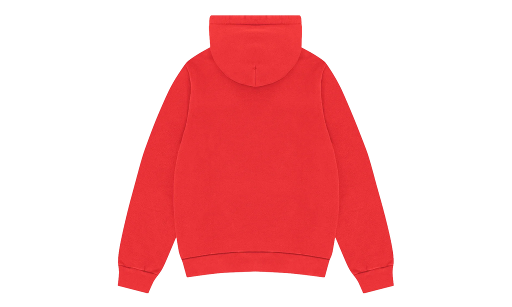 Embroidered Floral Logo Hoodie "Red" DT315