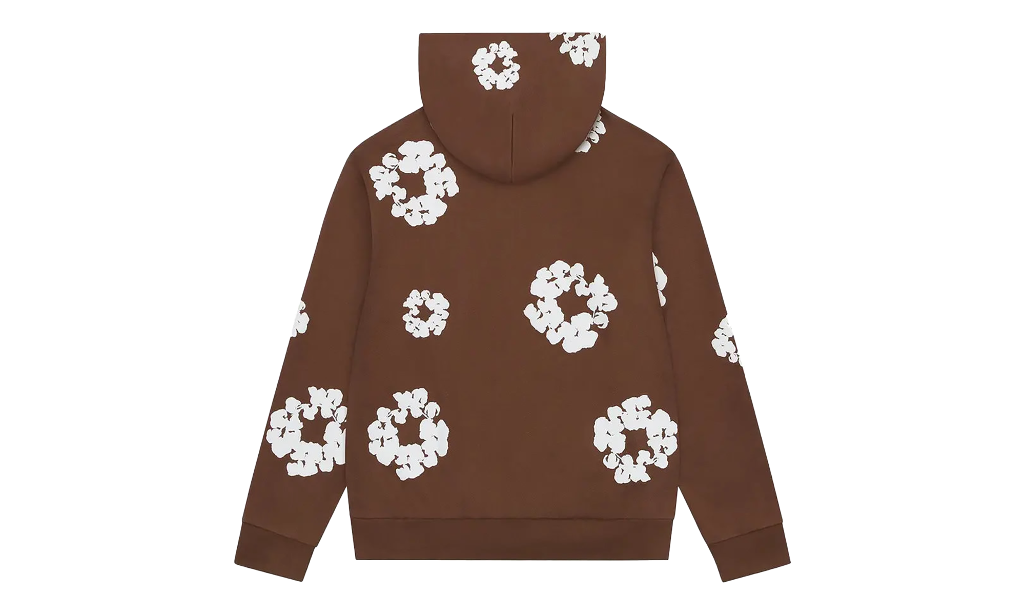 Cotton Wreath Zip Hoodie "Brown" DT451