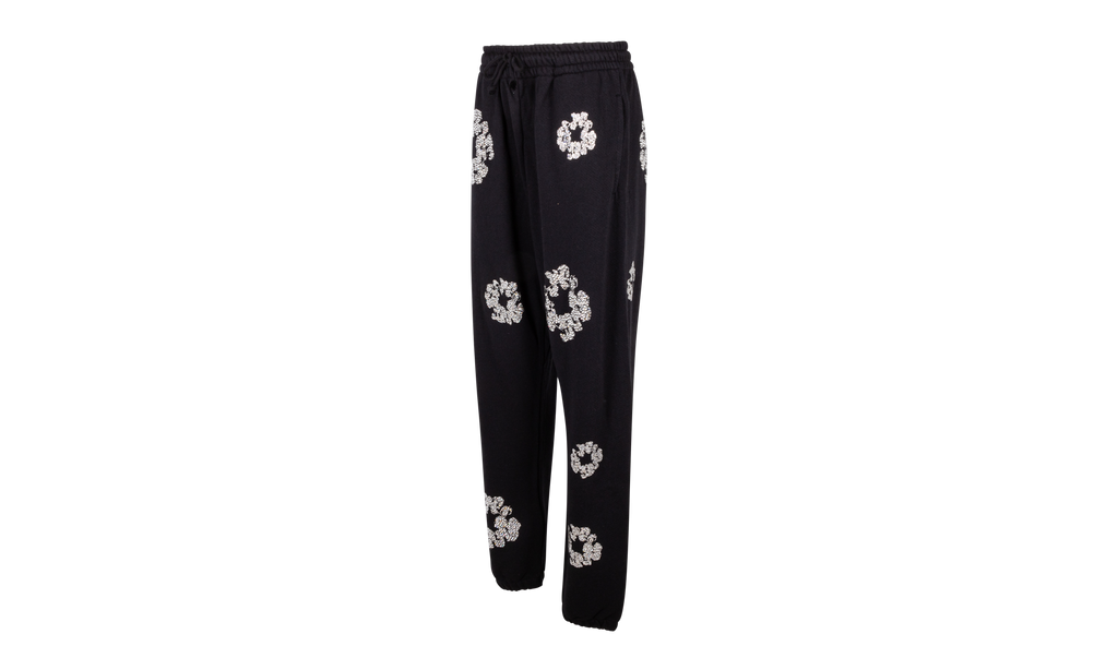 Cashmere Swarovski Cotton Wreath Sweatpants "Black" DT078