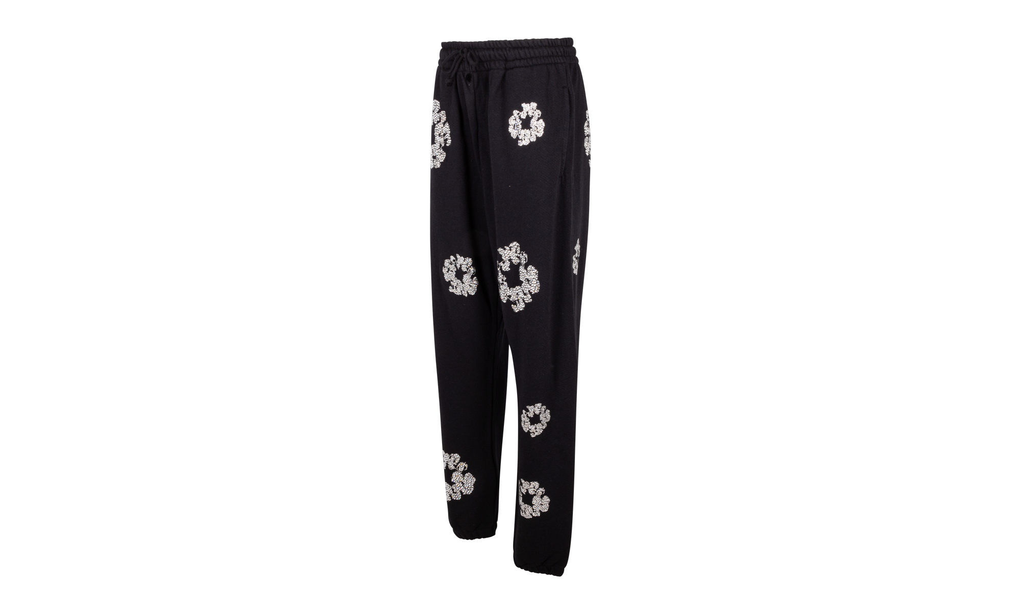 Cashmere Swarovski Cotton Wreath Sweatpants "Black" DT078