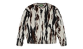 Camo Mohair Crewneck Sweatshirt "White" DT550