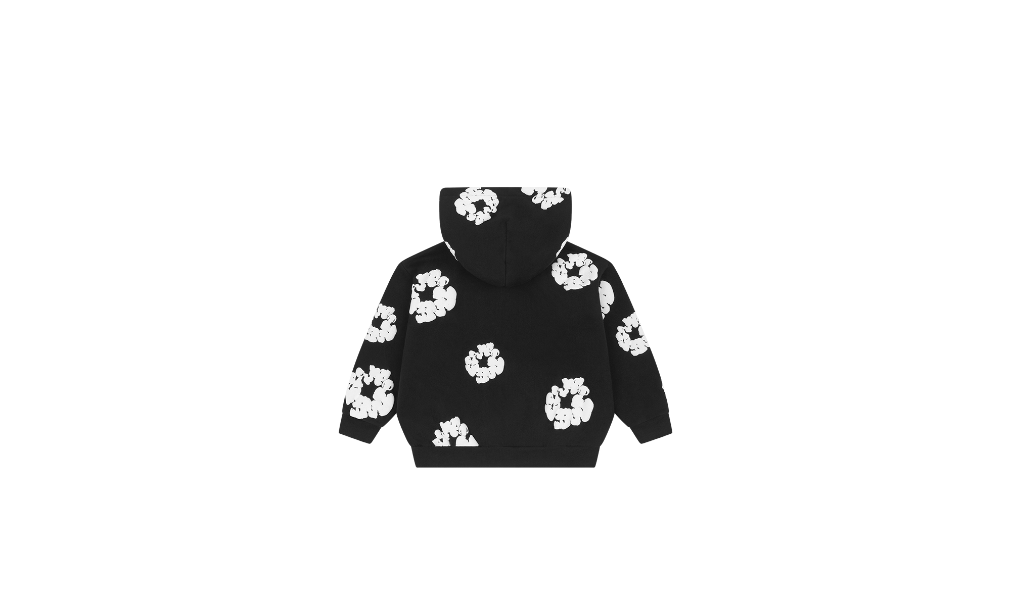 Kids Cotton Wreath Zip Hoodie "Black" DT145