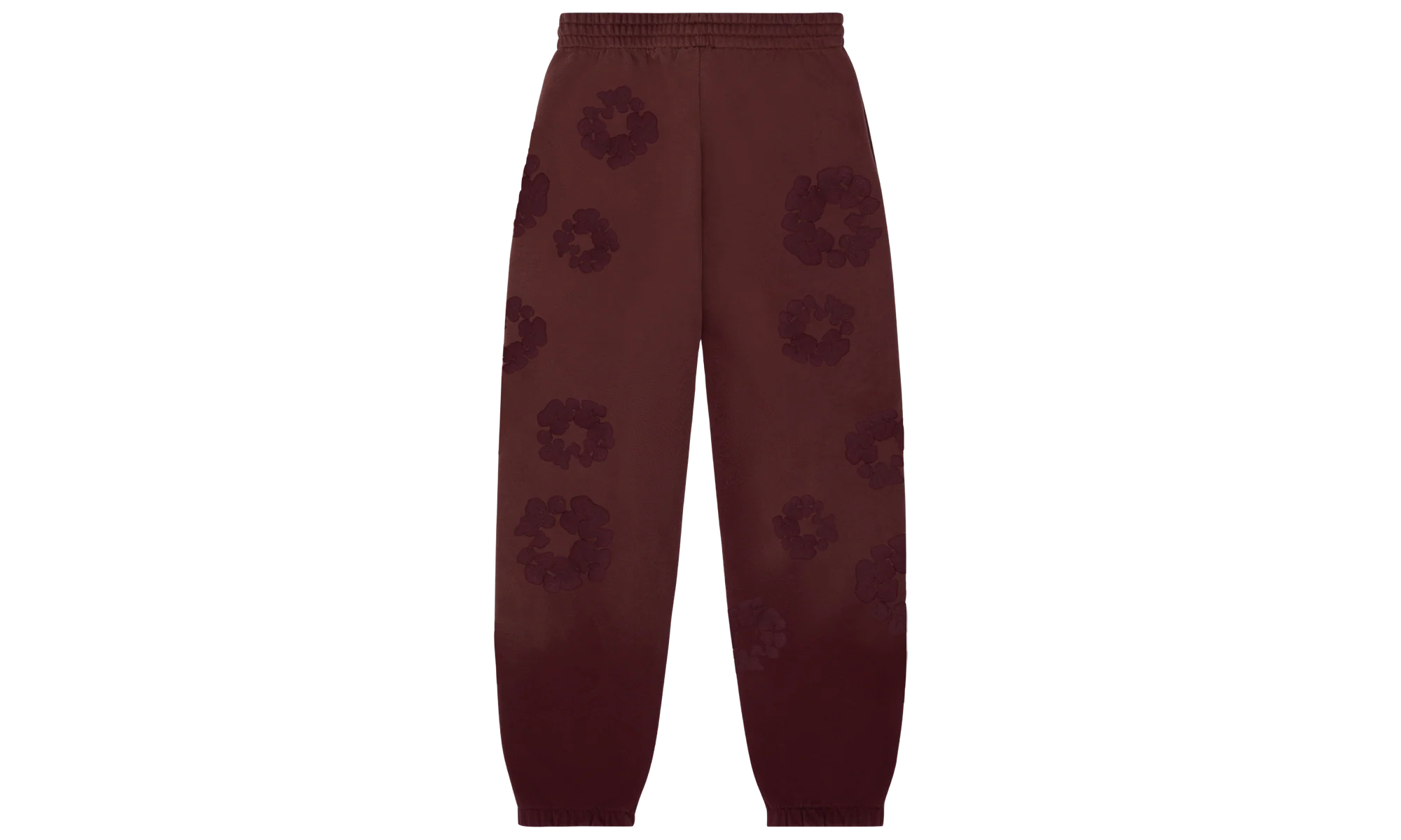 Faded Mono Cotton Wreath Sweatpants "Beet Root" DT249