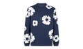 Long Sleeve Cotton Wreath Tee "Navy" DT056