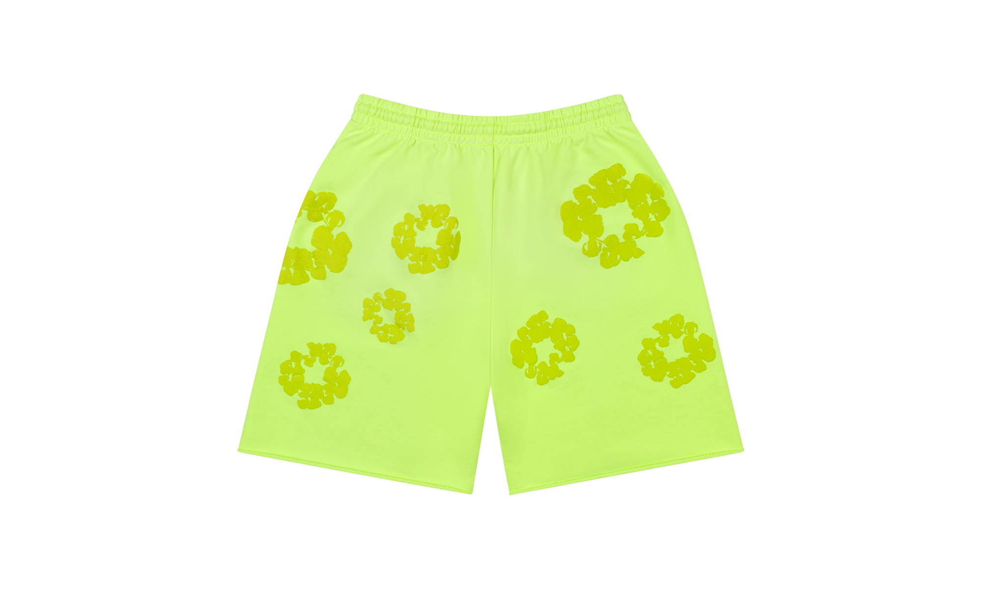 Mono Cotton Wreath Sweat Shorts "Neon Green" DT112