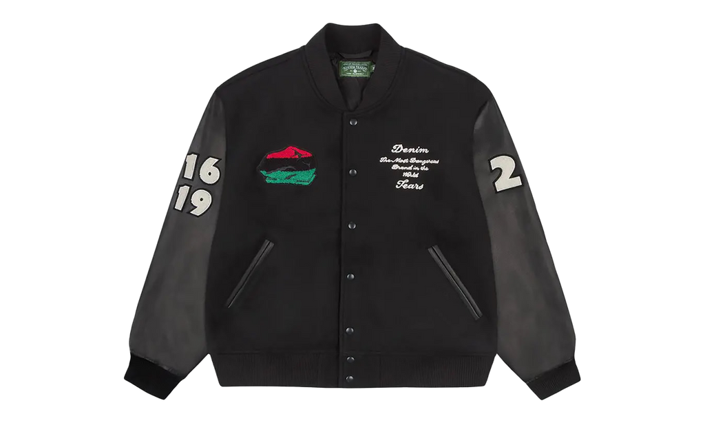 Peace Wreath Varsity Jacket "Black" DT445