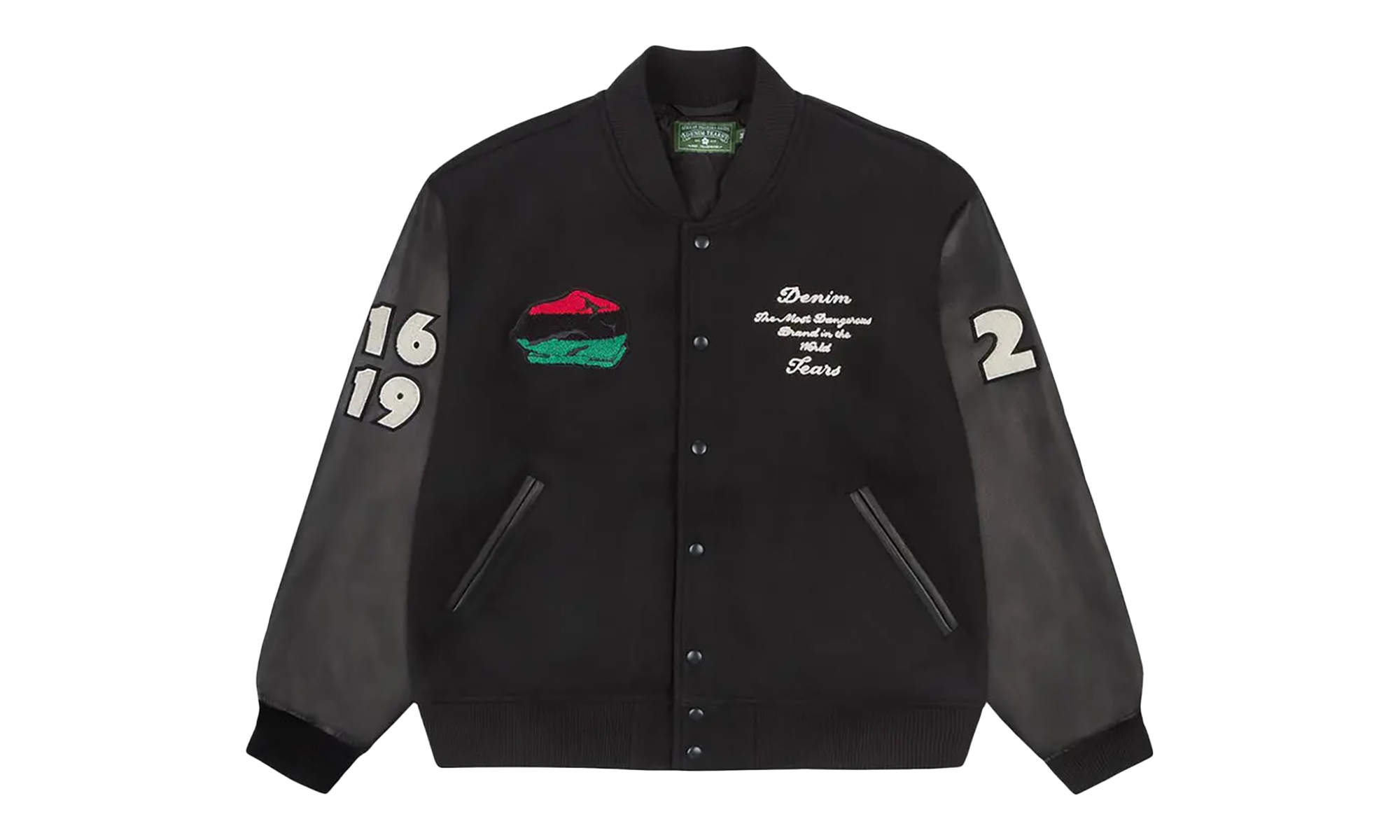 Peace Wreath Varsity Jacket "Black" DT445