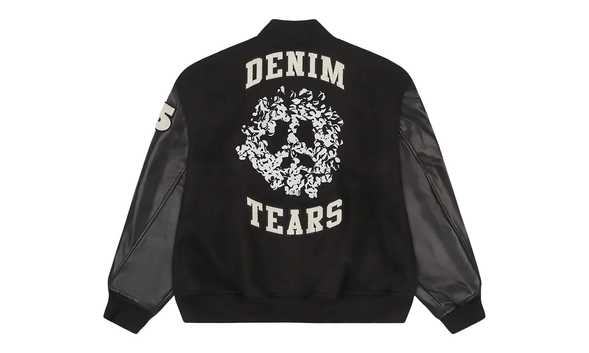 Peace Wreath Varsity Jacket "Black" DT445