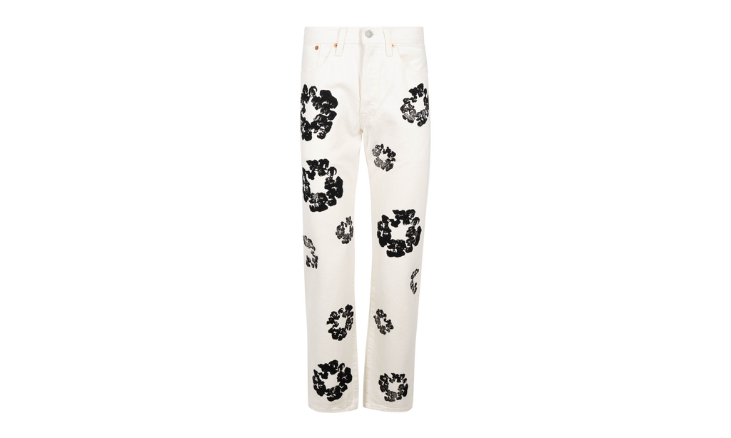 The Cotton Wreath Denim Jeans "White" DT18