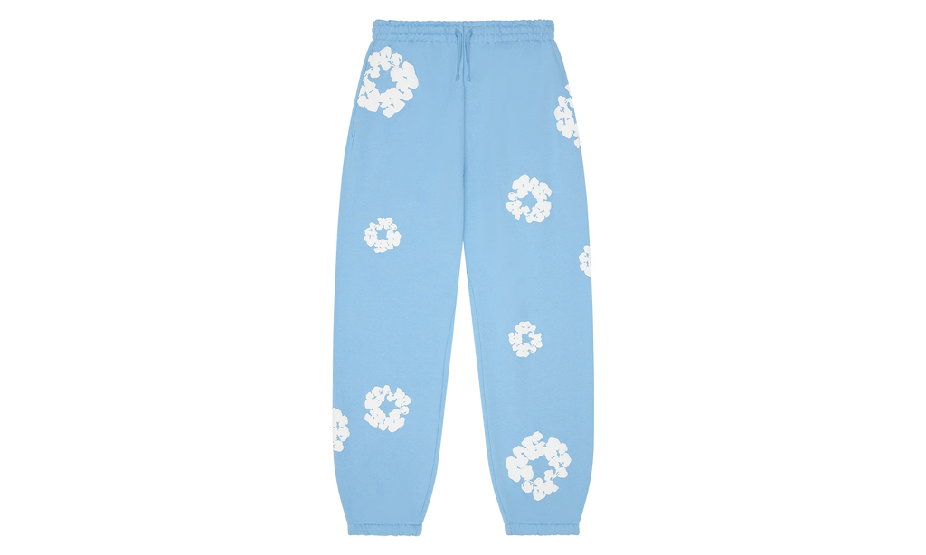 Cotton Wreath Sweatpants "Light Blue" DT261