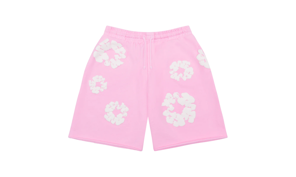 The Cotton Wreath Sweat Shorts "Powder Pink" DT091