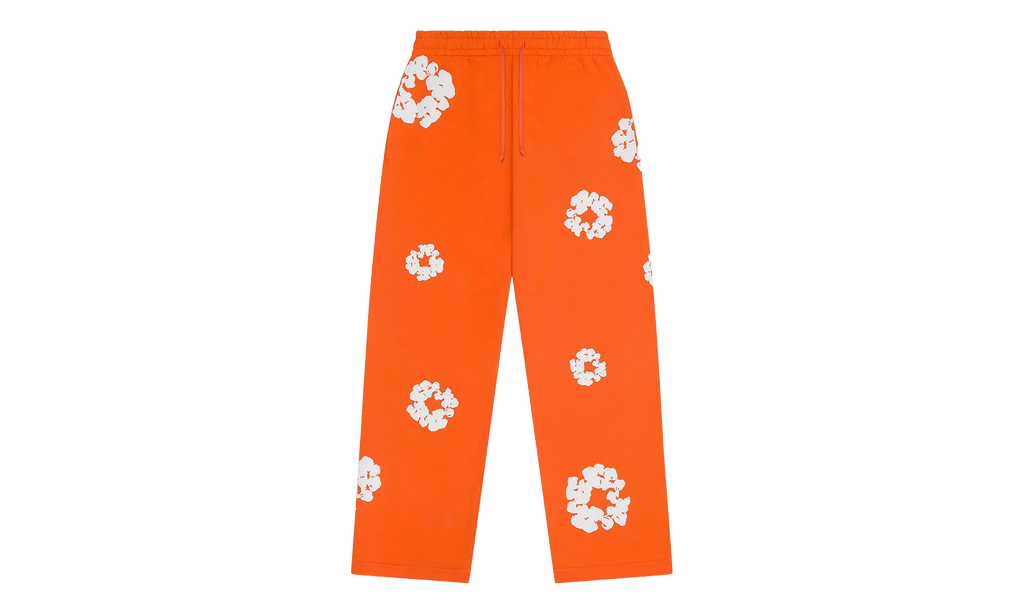 Cotton Wreath Baggy Sweatpants "Orange" DT449