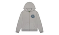 University Zip Up Hoodie "Grey / Blue" DT270
