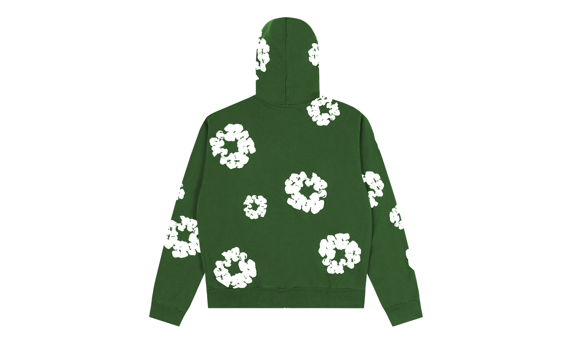 Cotton Wreath Zip Hoodie Green "Green" DT158