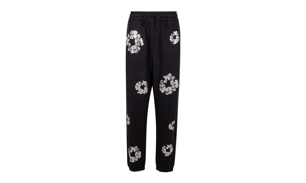 Cashmere Swarovski Cotton Wreath Sweatpants "Black" DT078