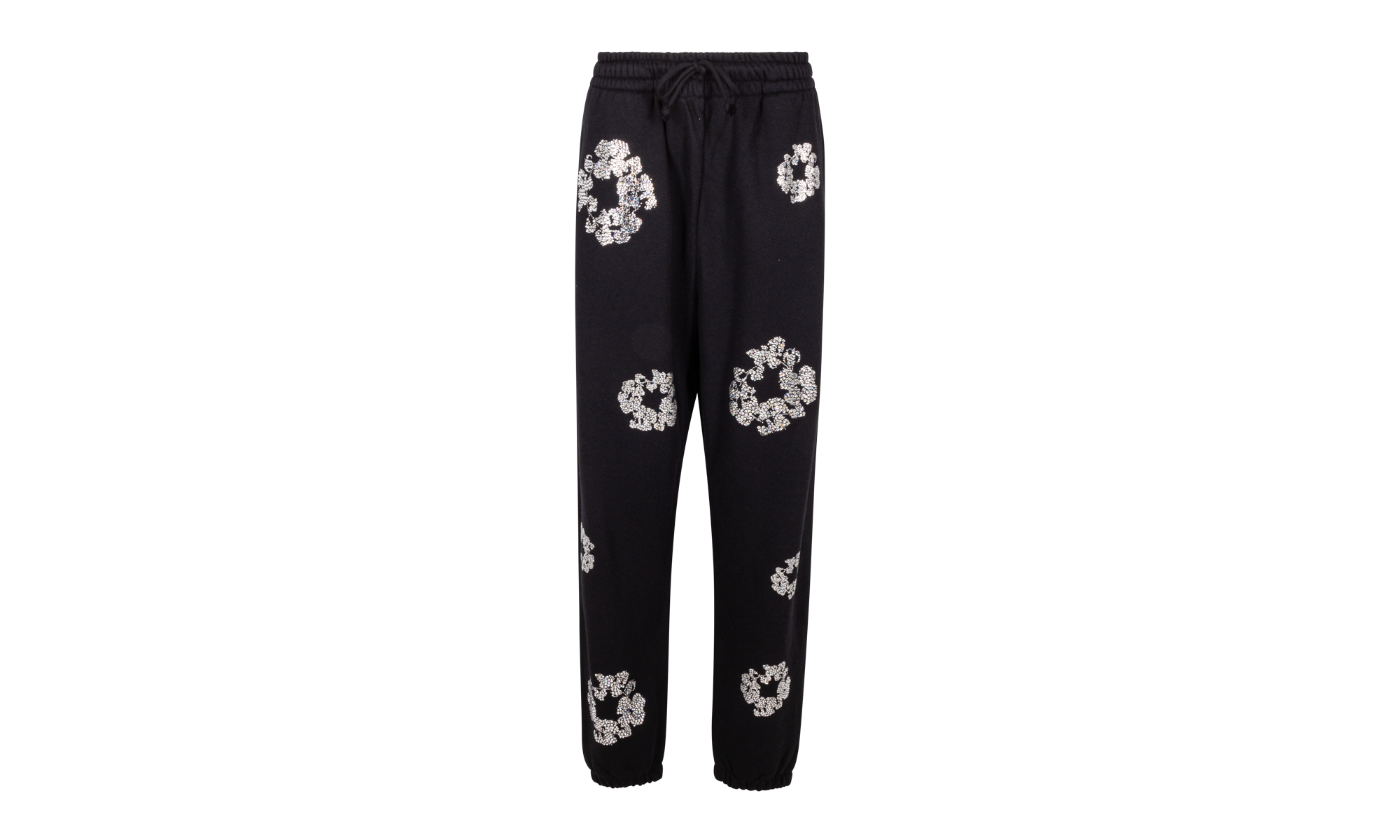 Cashmere Swarovski Cotton Wreath Sweatpants "Black" DT078