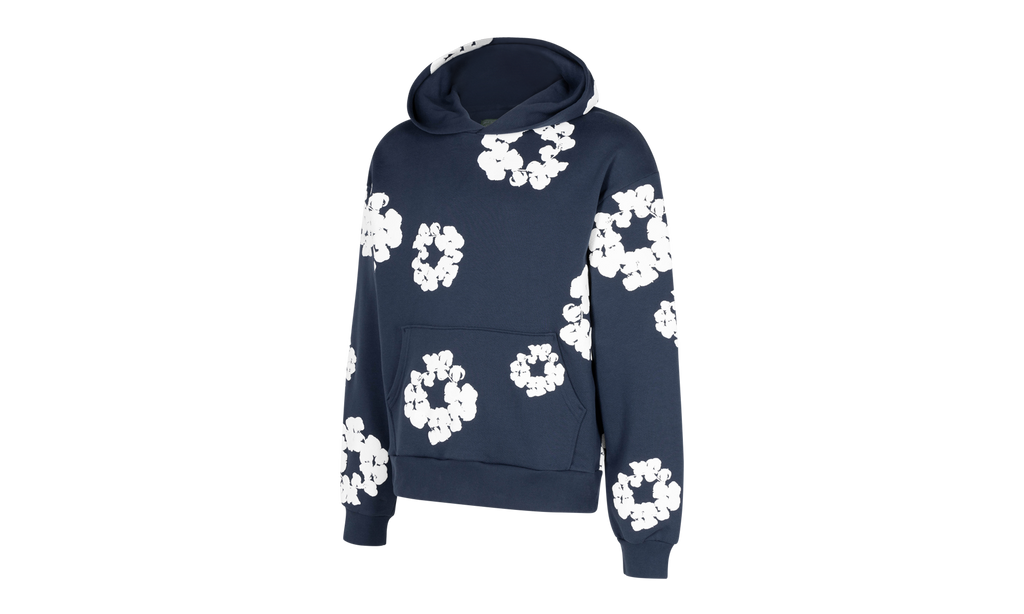 The Cotton Wreath Sweatshirt "Navy" DT022