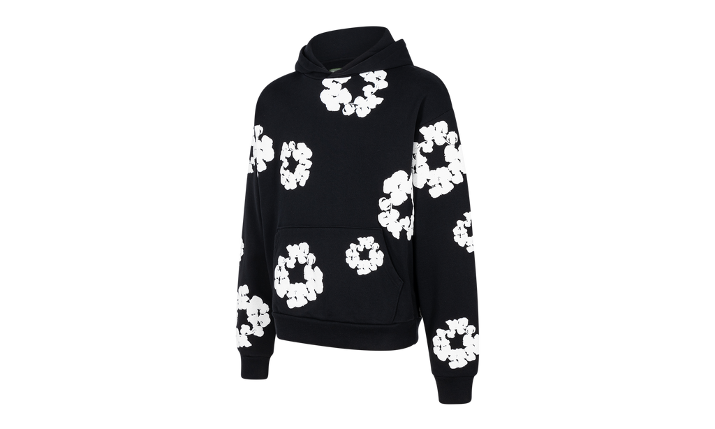 The Cotton Wreath Sweatshirt "Black" DT02