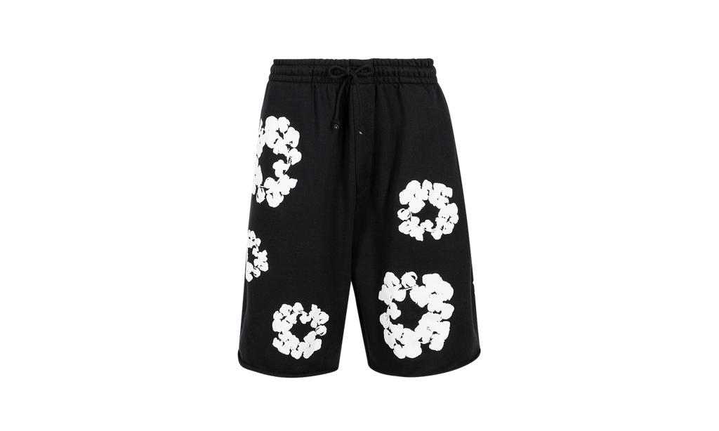 The Cotton Wreath Shorts "Black" DT06