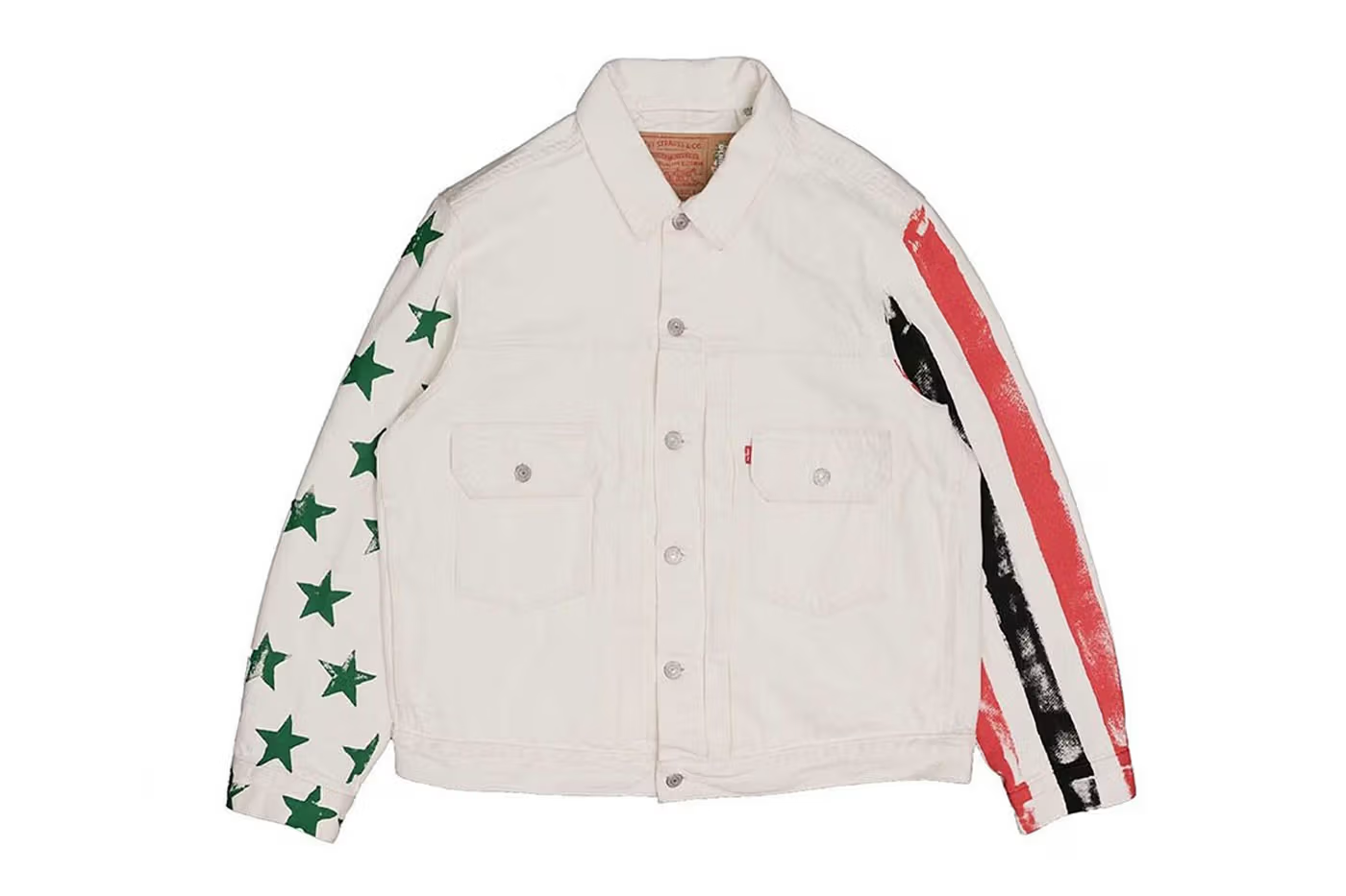 Cactus Tears Denim Plant Jacket "white" DT195