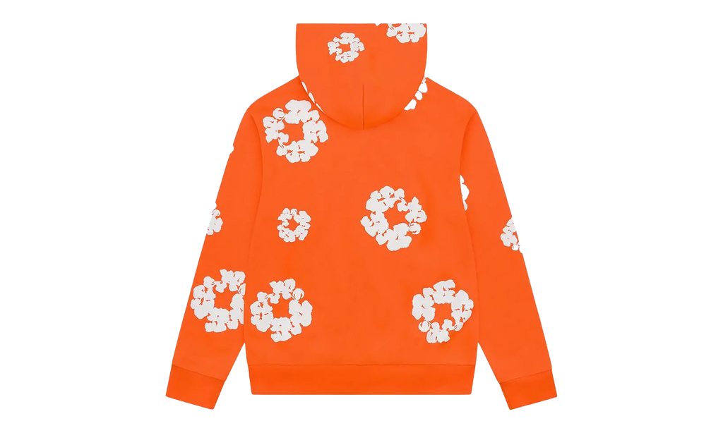 Cotton Wreath Zip Hoodie "Orange" DT452