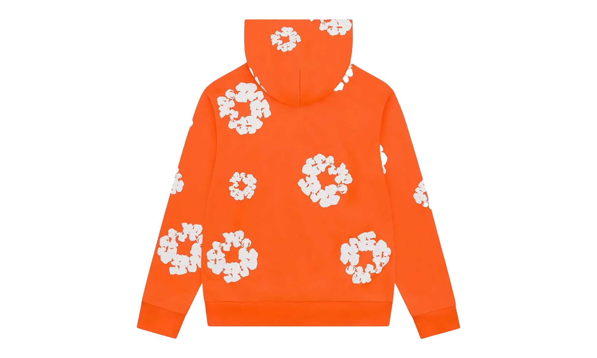 Cotton Wreath Zip Hoodie "Orange" DT452
