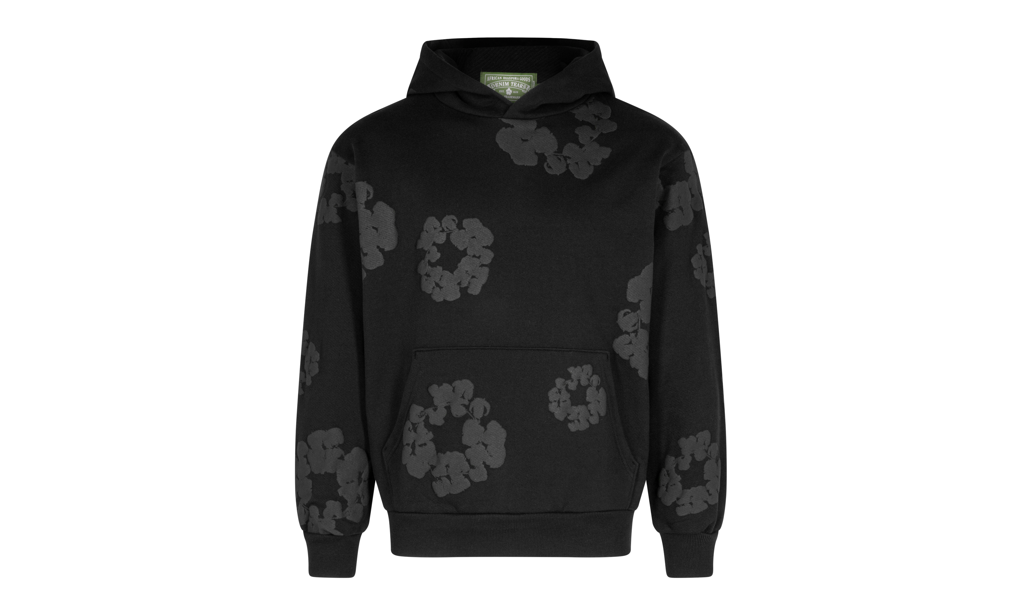 Mono Cotton Wreath Sweatshirt "Black" DT024