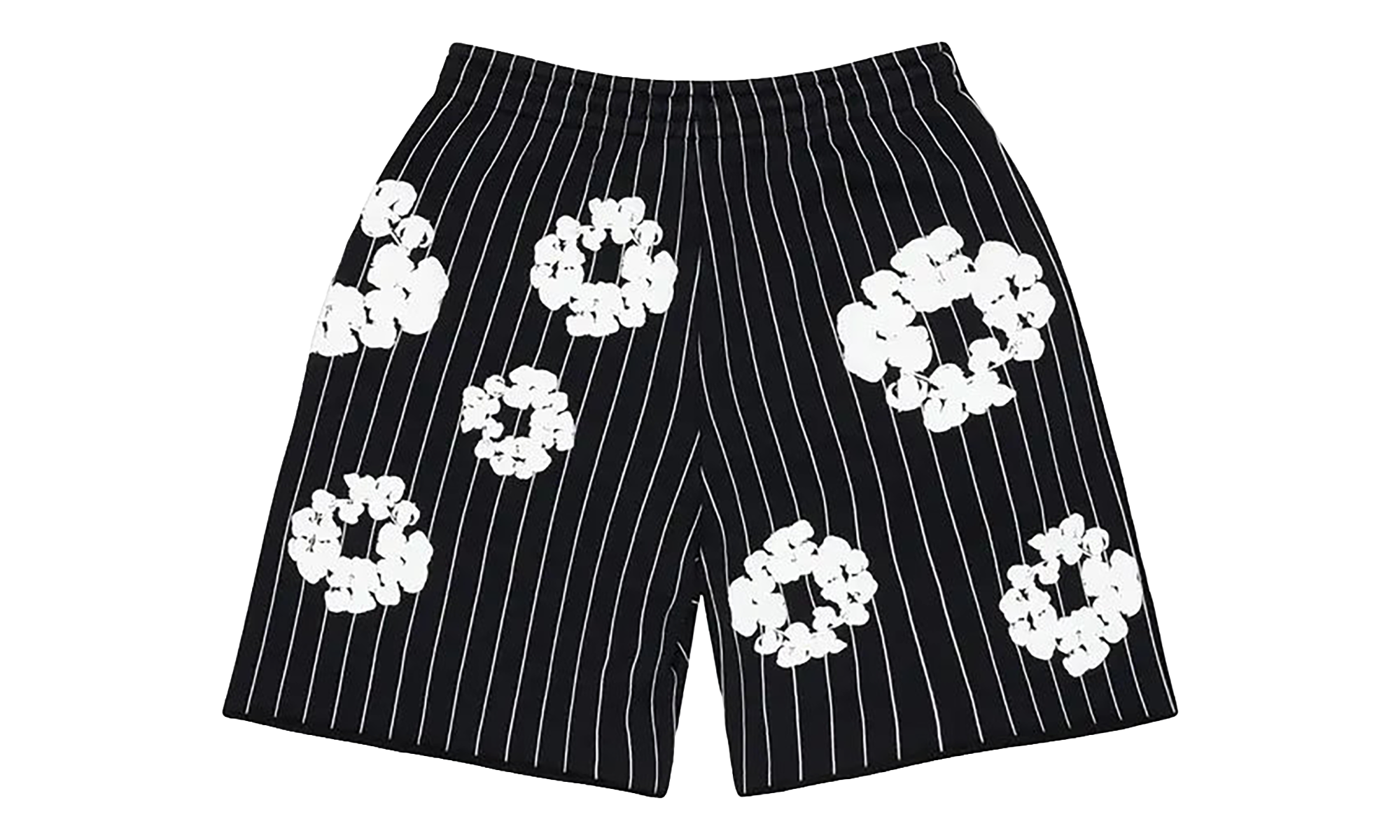 Pinstripe Wreath Sweatshorts "Black" DT538