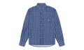 Coach Oxford Mesh Button Up Shirt "Blue" DT597