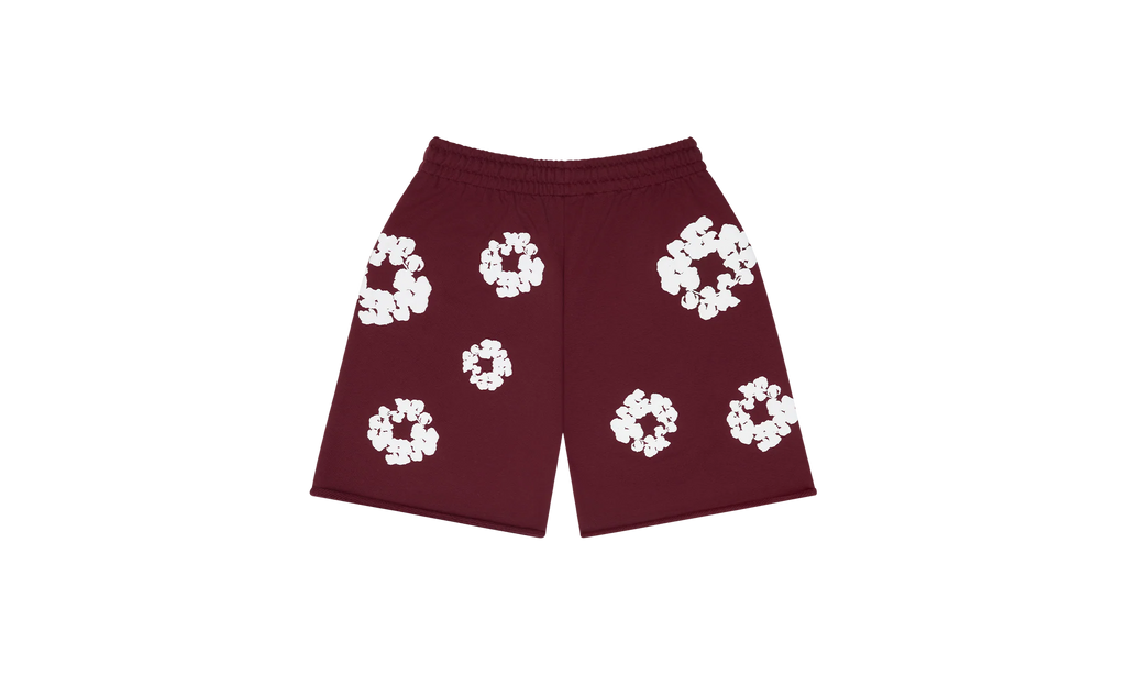 Cotton Wreath Sweatshorts "Burgundy" DT252