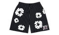 Pinstripe Wreath Sweatshorts "Black" DT538