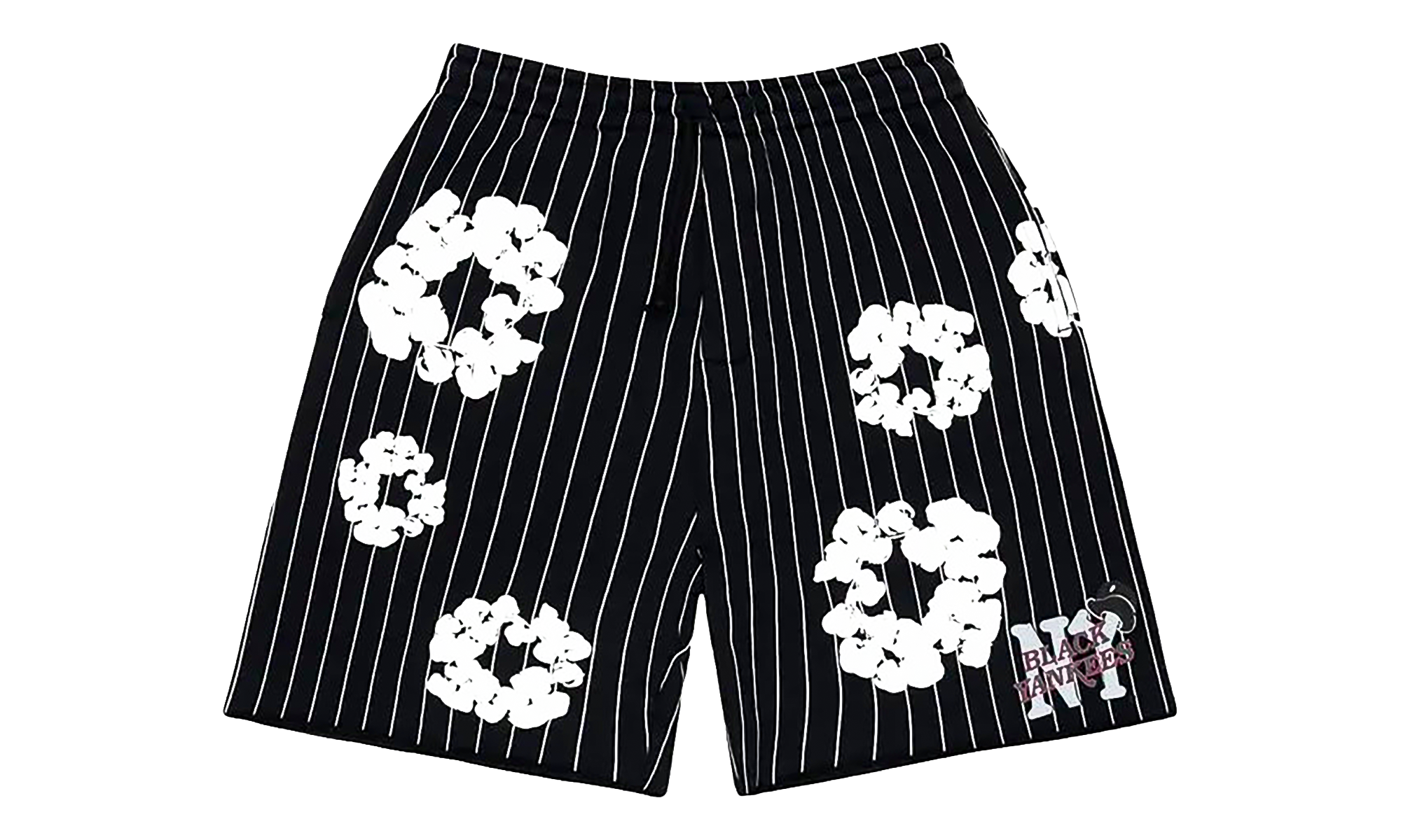 Pinstripe Wreath Sweatshorts "Black" DT538