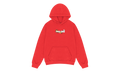Embroidered Floral Logo Hoodie "Red" DT315