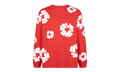 Long Sleeve Cotton Wreath Tee "Red" DT057