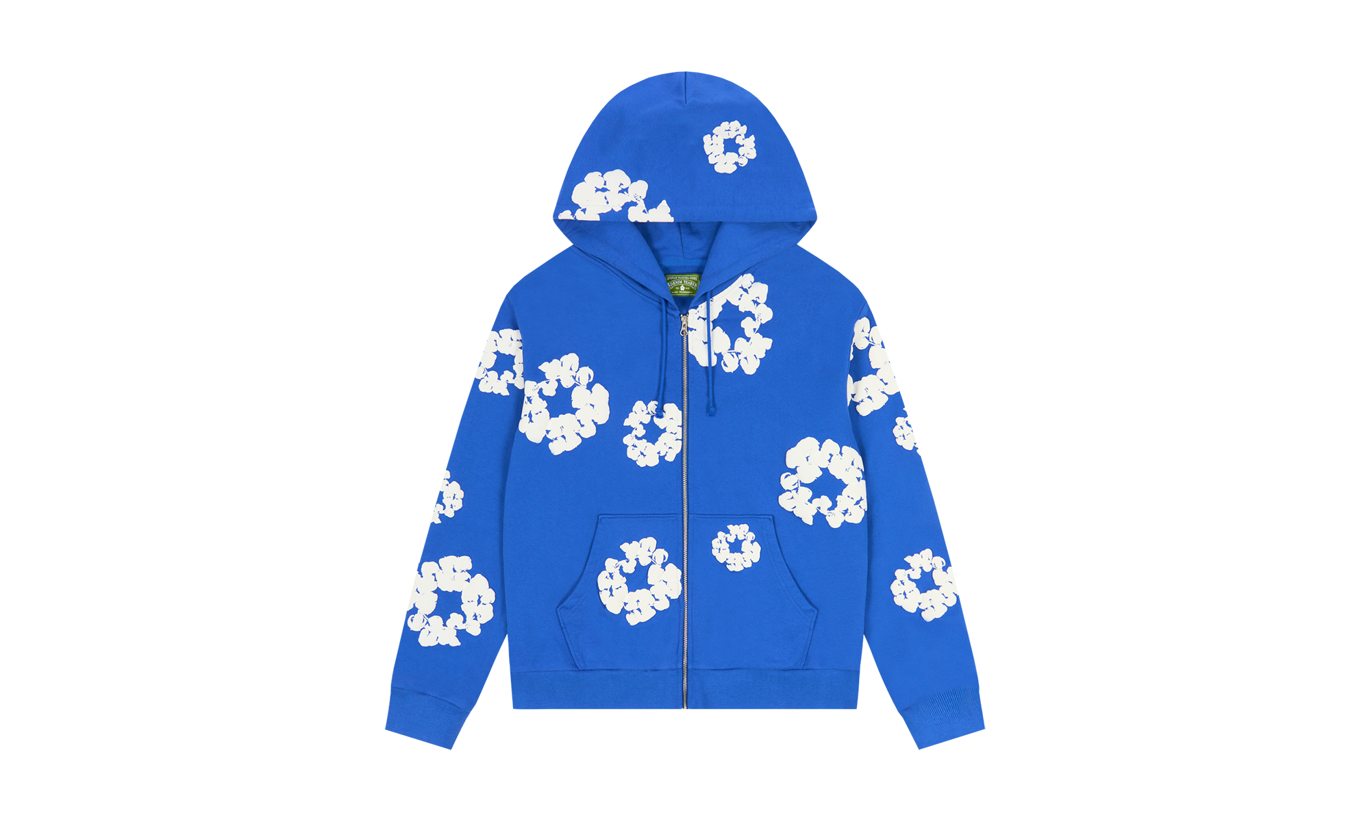 Cotton Wreath Zip Hoodie Blue "Blue" DT157