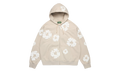 Cotton Wreath Zip Hoodie "Cream" DT613