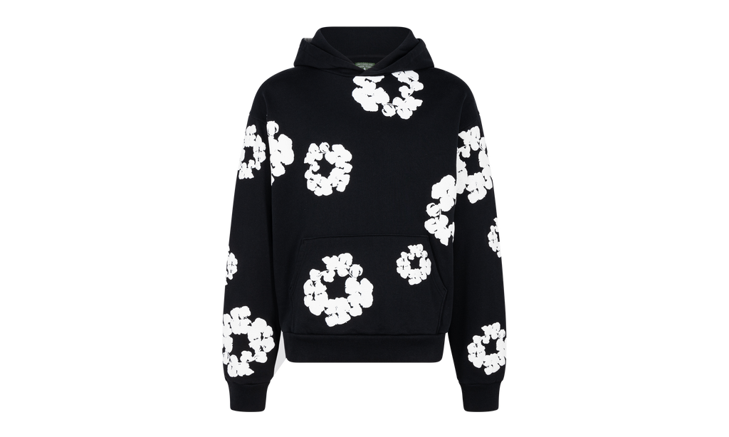 The Cotton Wreath Sweatshirt "Black" DT02