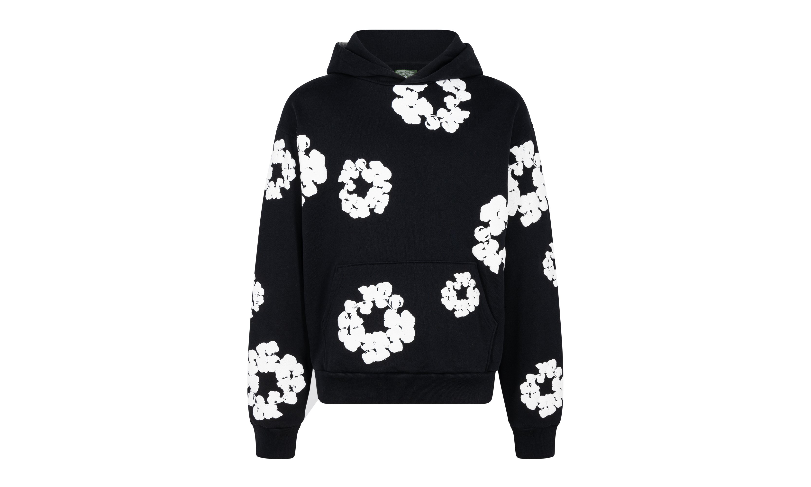 The Cotton Wreath Sweatshirt "Black" DT02