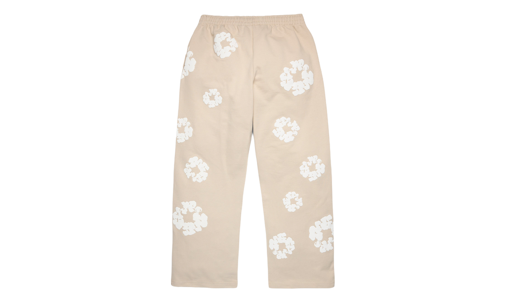 Cotton Wreath Baggy Sweatpants "Cream" DT614