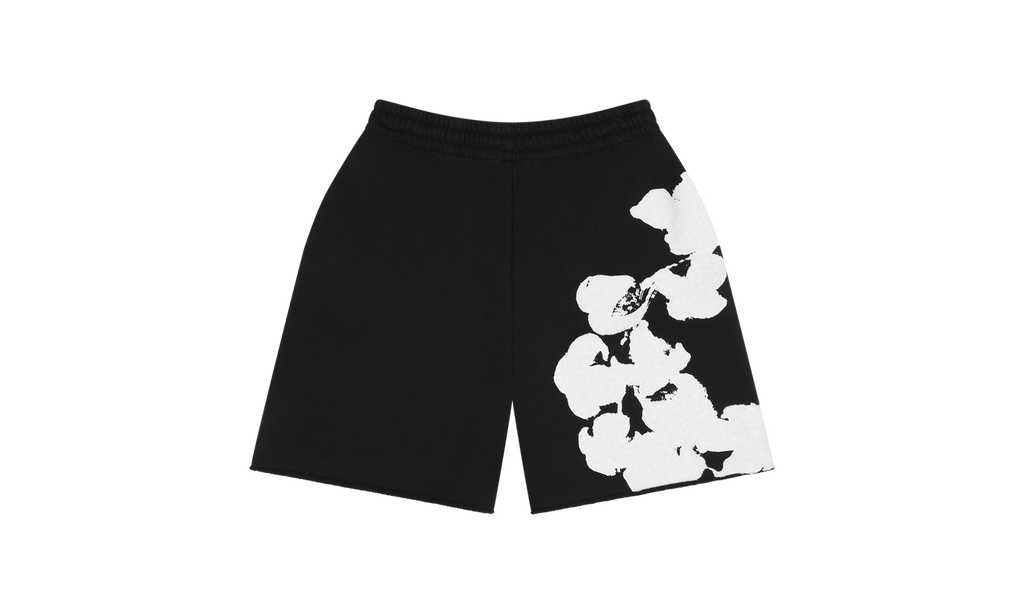 Big Cotton Wreath Sweat Shorts "Black" DT099
