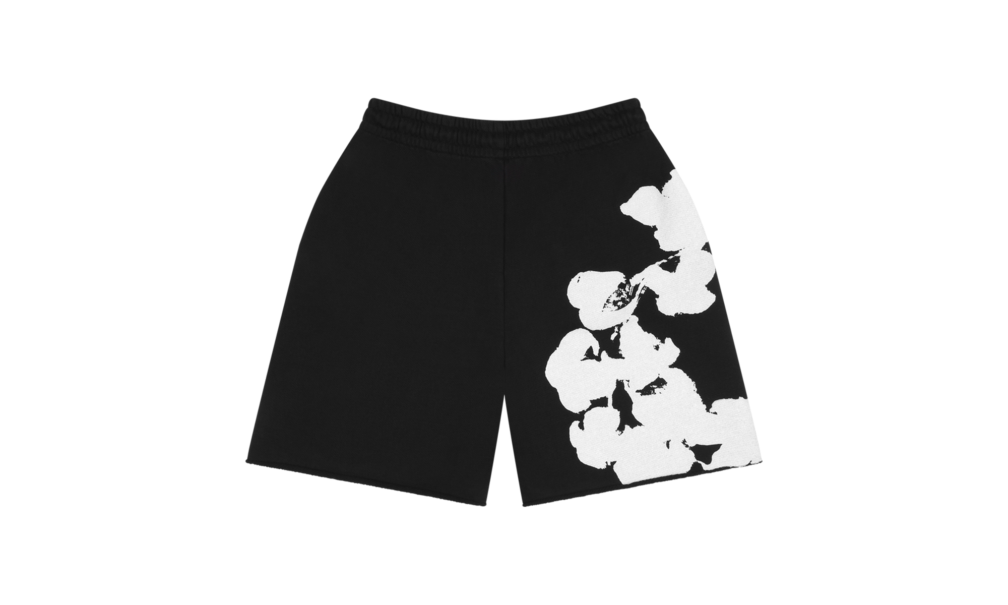 Big Cotton Wreath Sweat Shorts "Black" DT099