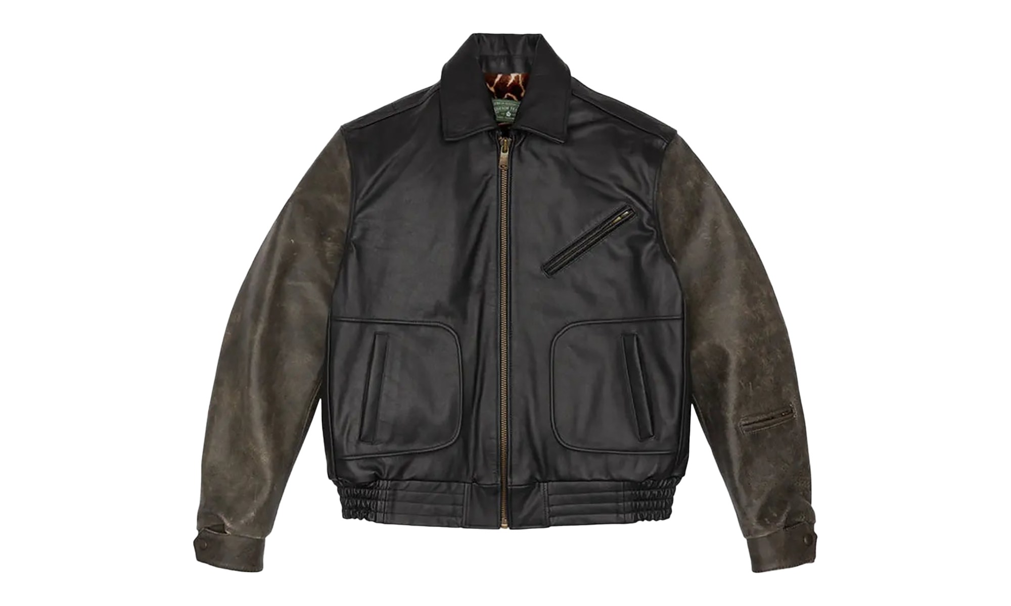 Leather Moto Jacket "Black" DT455
