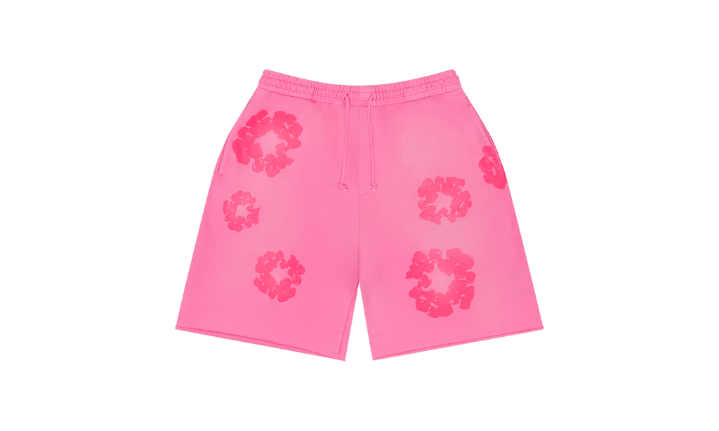 Mono Cotton Wreath Sweat Shorts "Pink" DT109