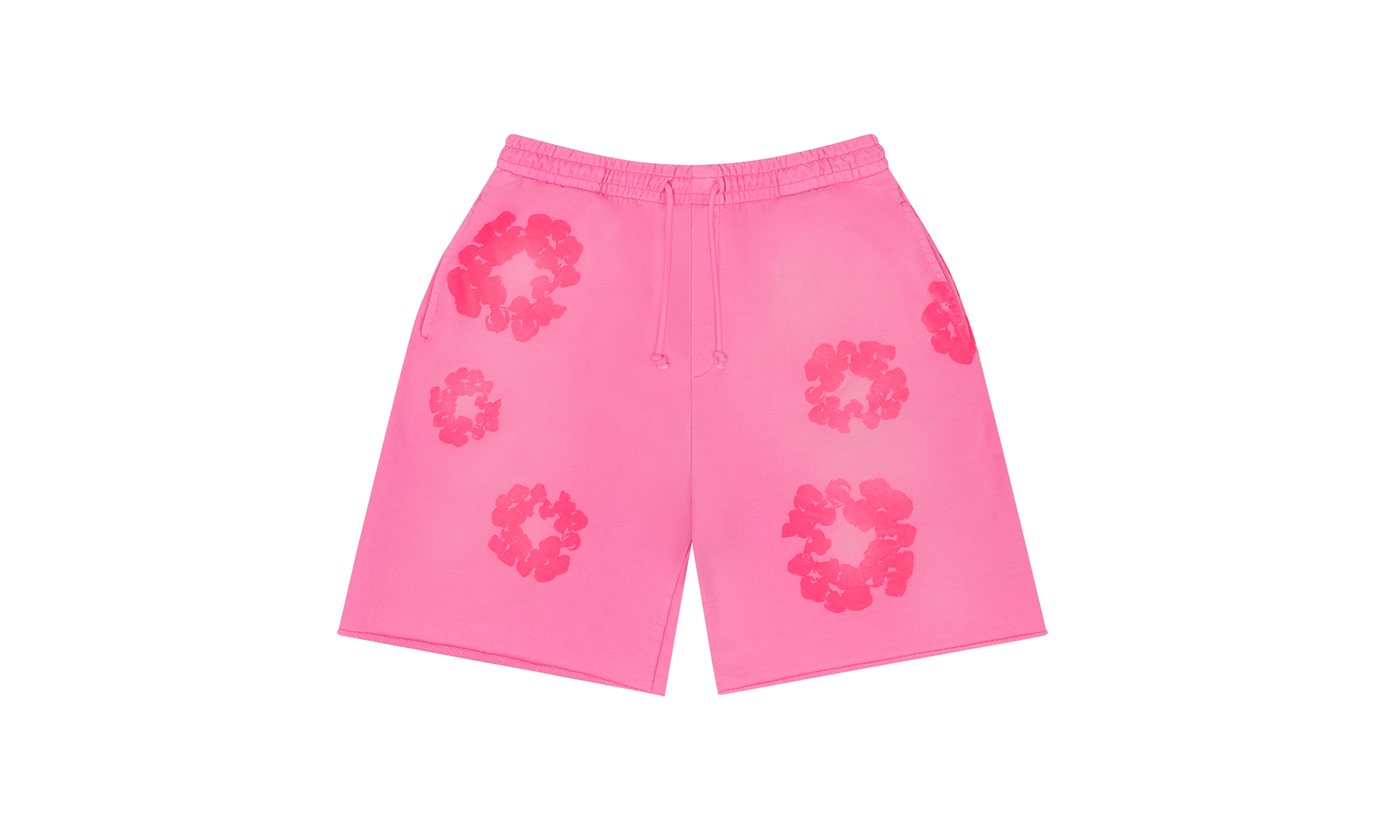 Mono Cotton Wreath Sweat Shorts "Pink" DT109