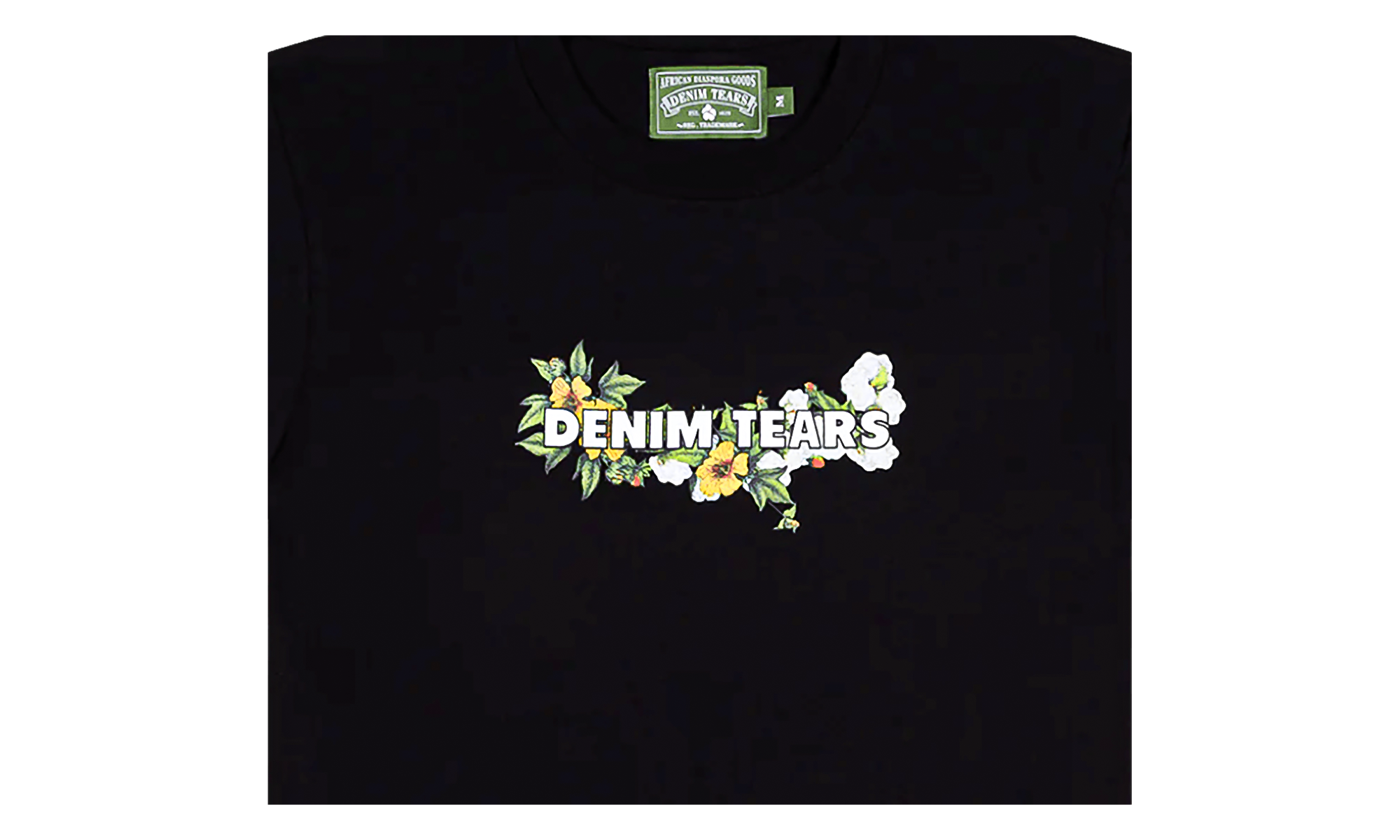 Floral Logo Short Sleeve Tee "Black" DT361