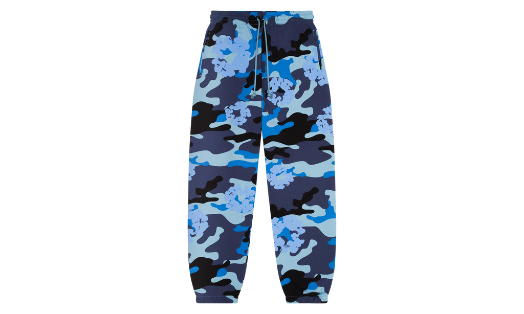 Cotton Wreath Sweatpants "Blue Camo" DT129