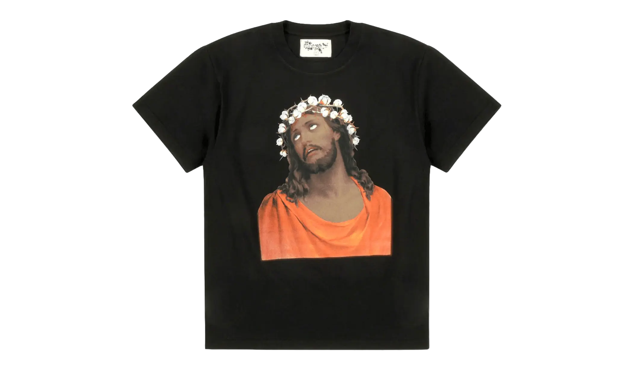 Crown of Made Cotton Short Sleeve T-Shirt "Black" DT290