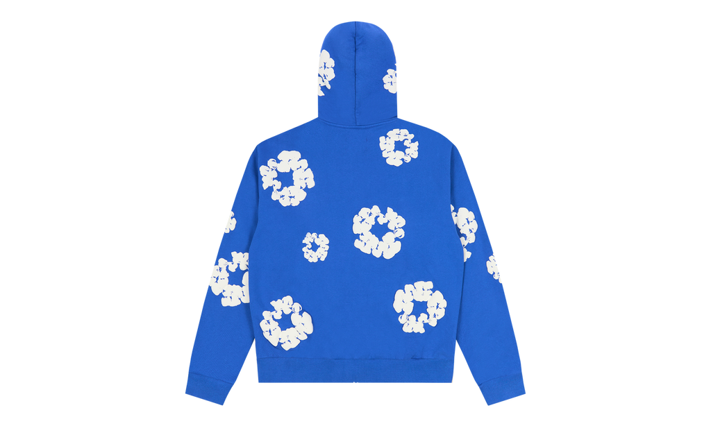 Cotton Wreath Zip Hoodie Blue "Blue" DT157