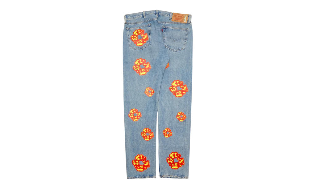 Offset Levi's 501 Cotton Wreath Jeans "Light Wash / Indigo / Multicolor" DT304